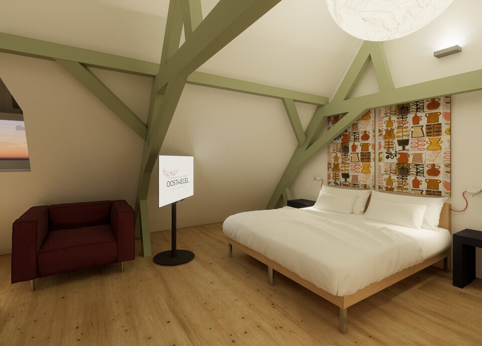 Render superior kamer | Kruisherenhotel Maastricht.