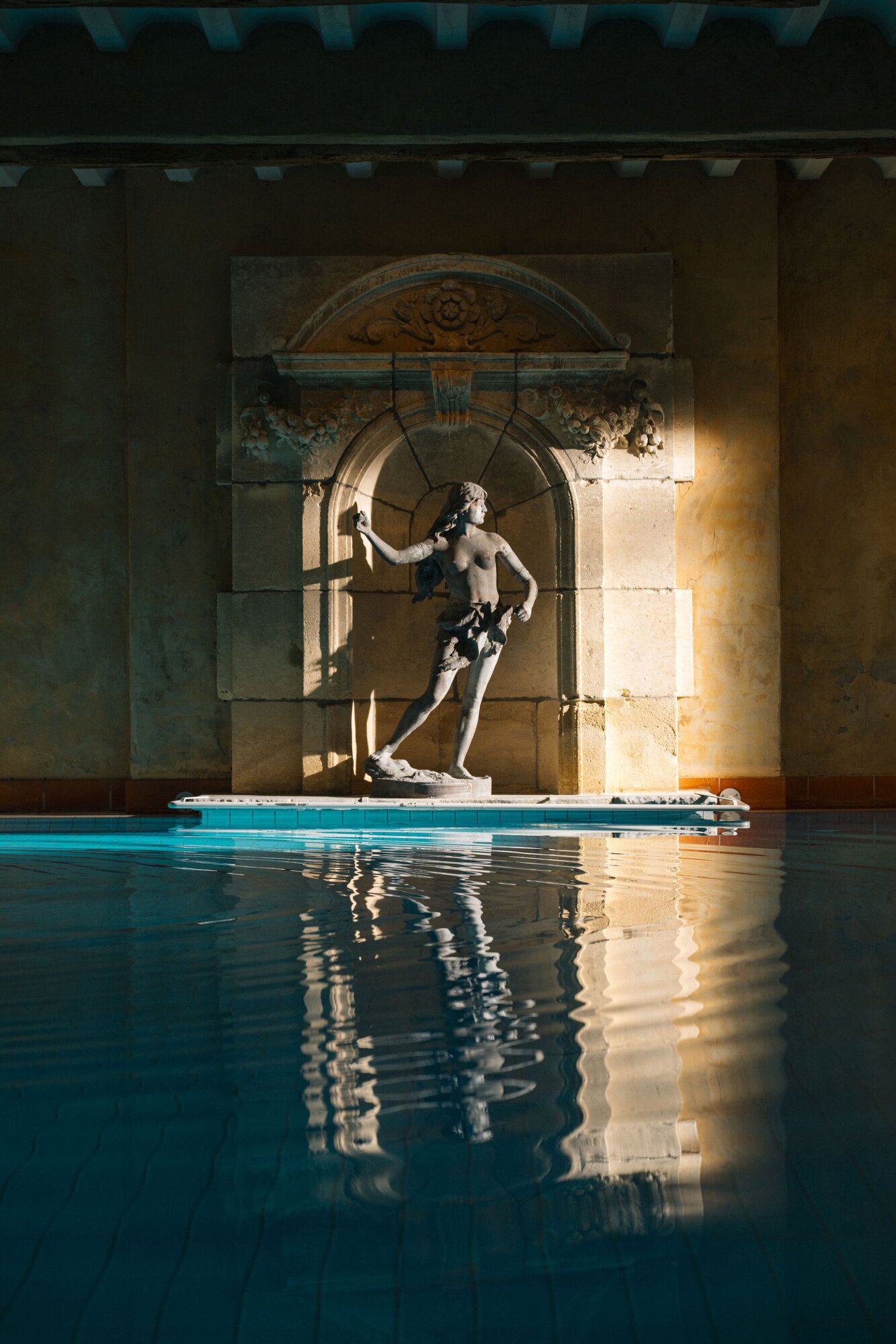 Standbeeld zwembad Spa & Wellness St. Gerlach.