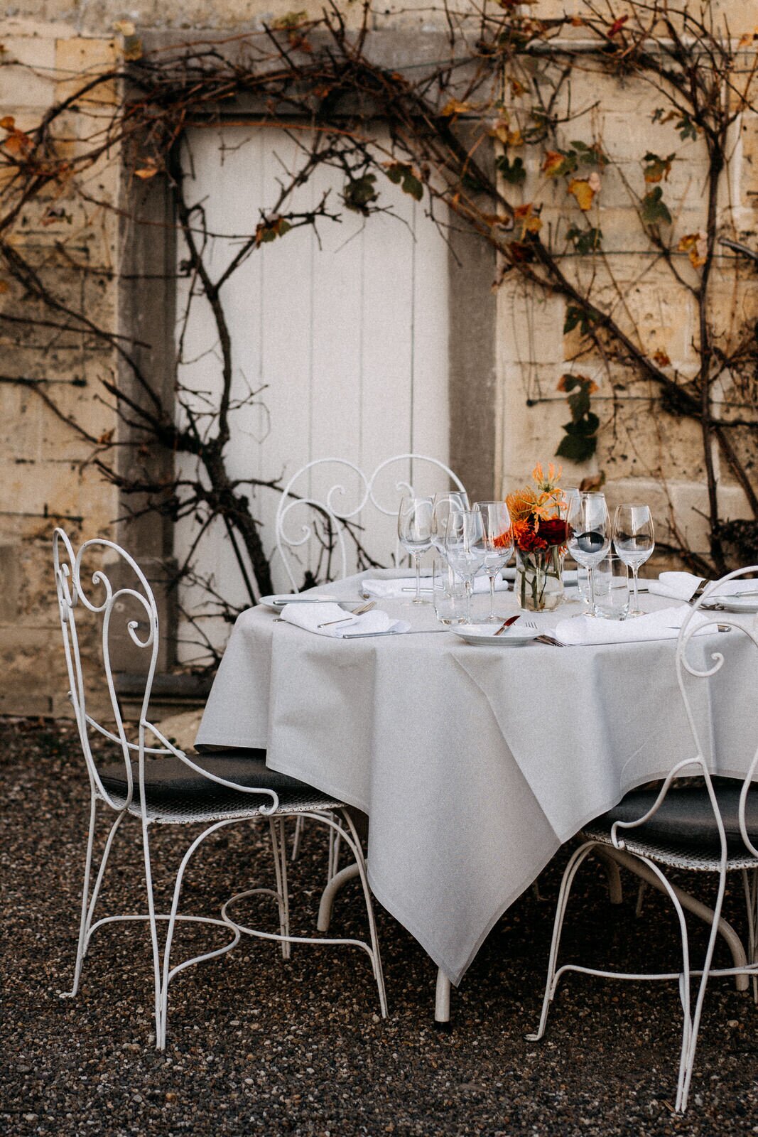 Terras michelin bib gourmand l'auberge | Château Neercanne.