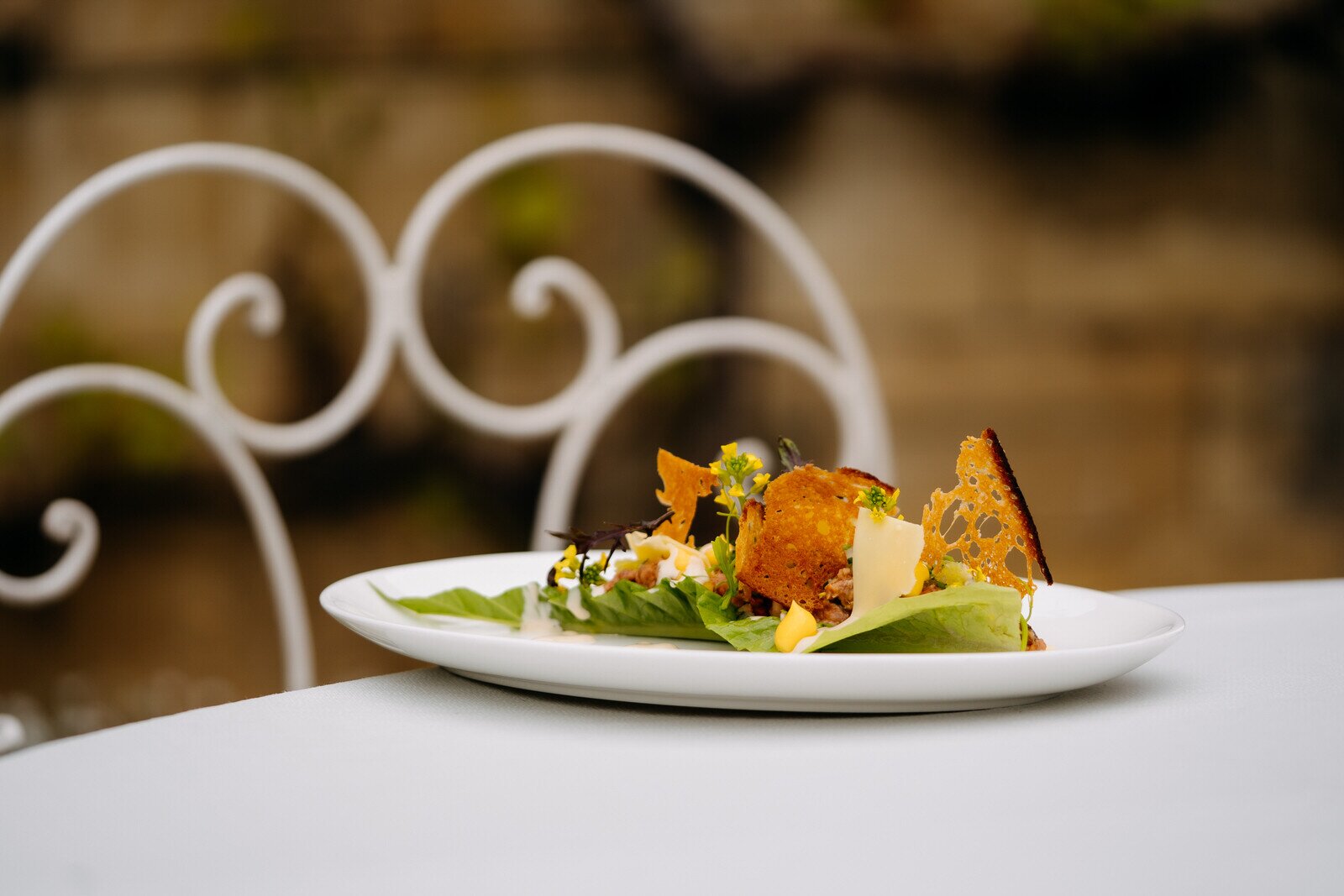 Dish at L'Auberge | Château Neercanne.