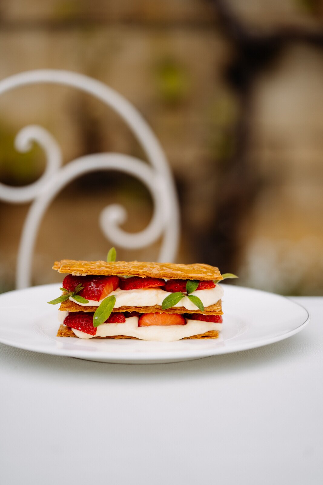 Dessert at L'Auberge | Château Neercanne.